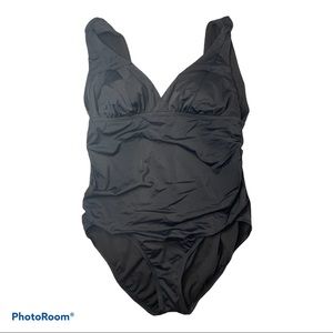 Time and Tru Black One Piece Plus Size XL Swimsuit